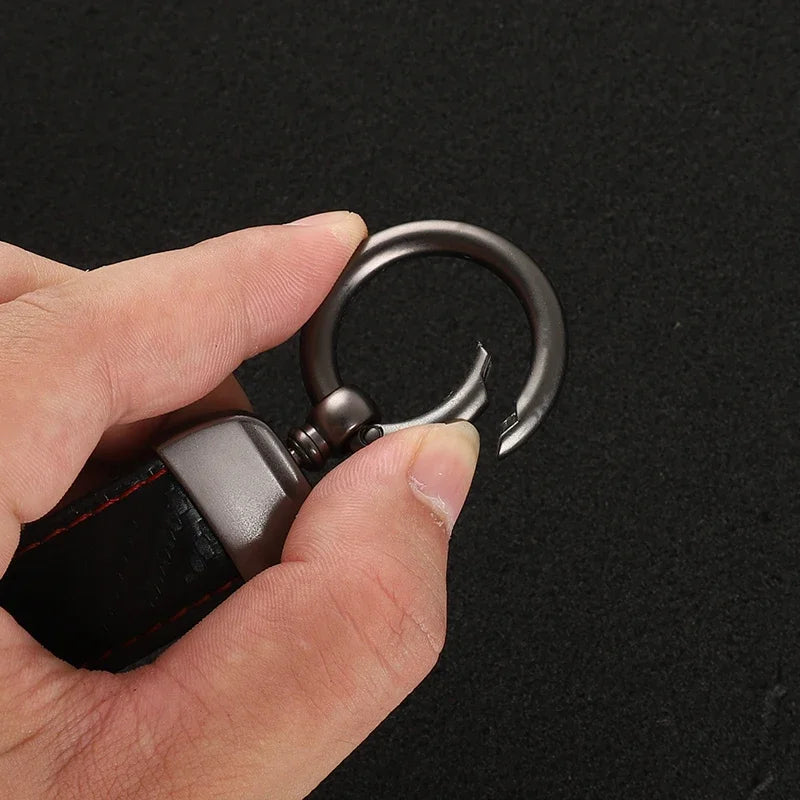 SRT Leather Car Keychain