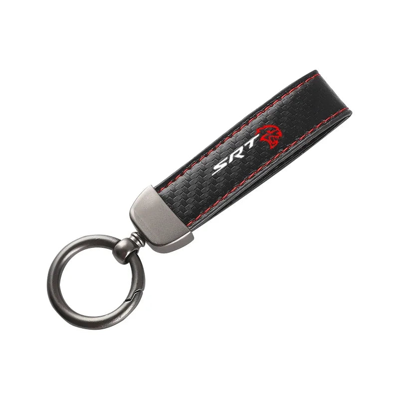 SRT Leather Car Keychain